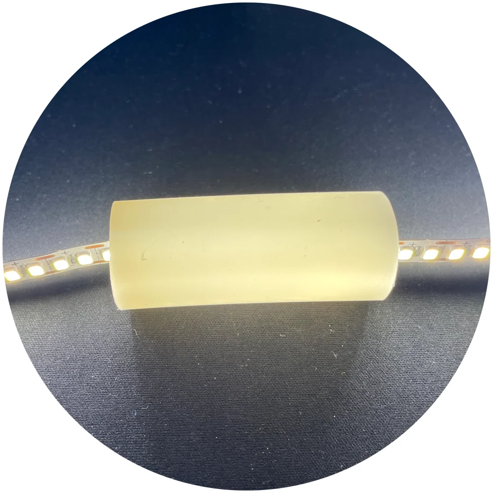 smd2835 DC24V 1cm cuttable 400leds/m double face  360 degree emitting light led strip light for silicone tube profile
