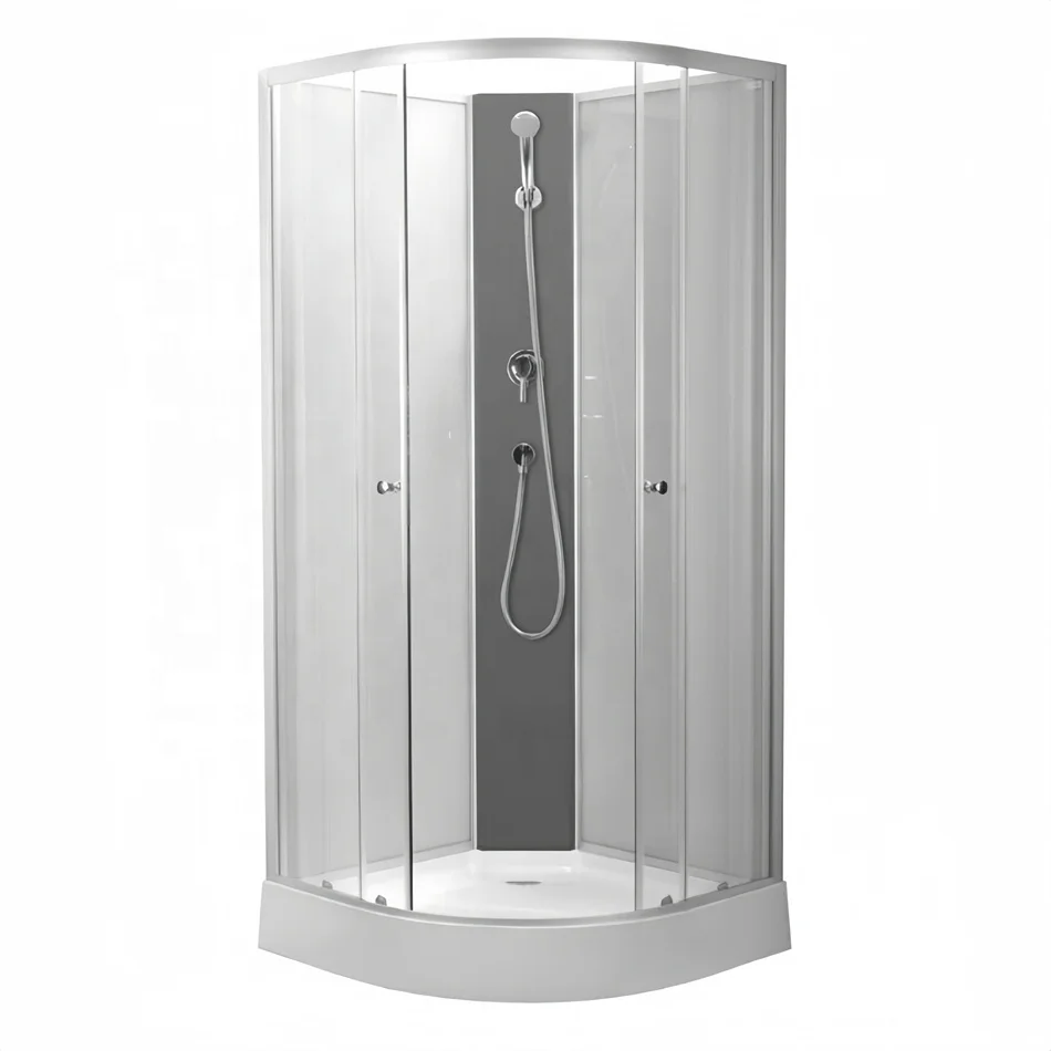 Oumeiga assemble shower cabin 4 wall quadrant shape corner installation 850x850x1985mm for home