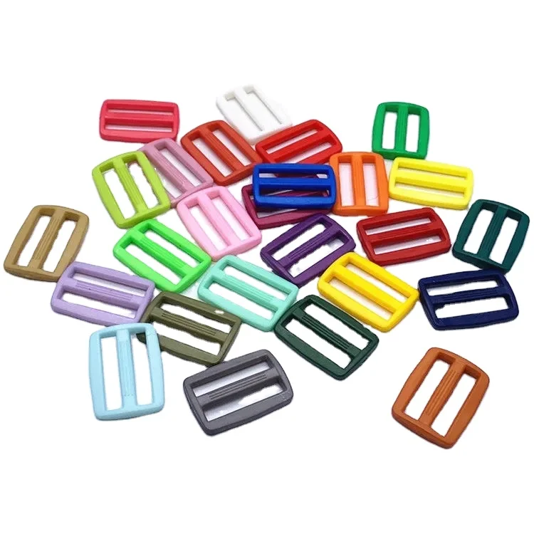 12-50 mm color plastic three gears word button equipment accessories with a backpack adjustment card buckle