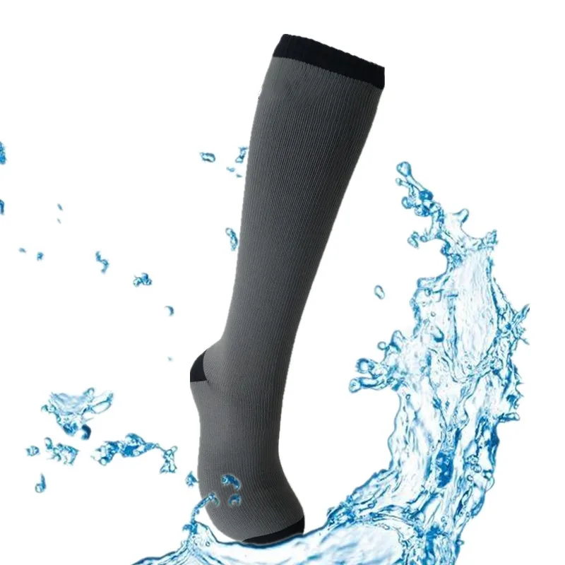 attractive price new type men LONG breathable sports waterproof print socks