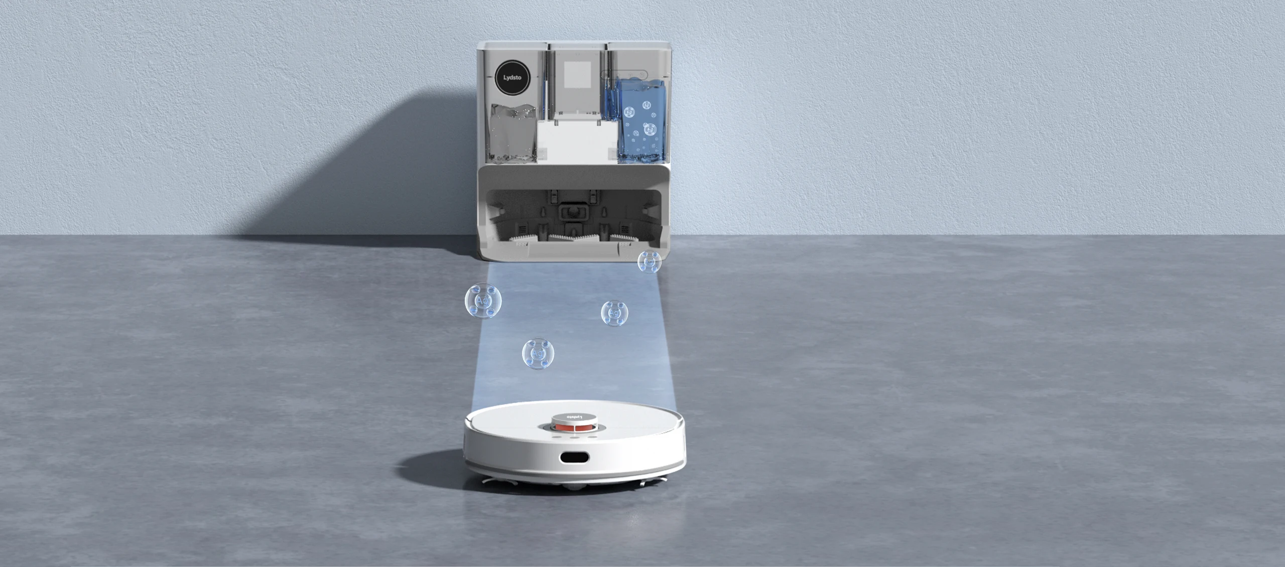 Smart Multi-function Floor Cleaner Vacuum  robot Lydsto W2 Robot Vacuum Cleaner Auto Wash Robot Mop