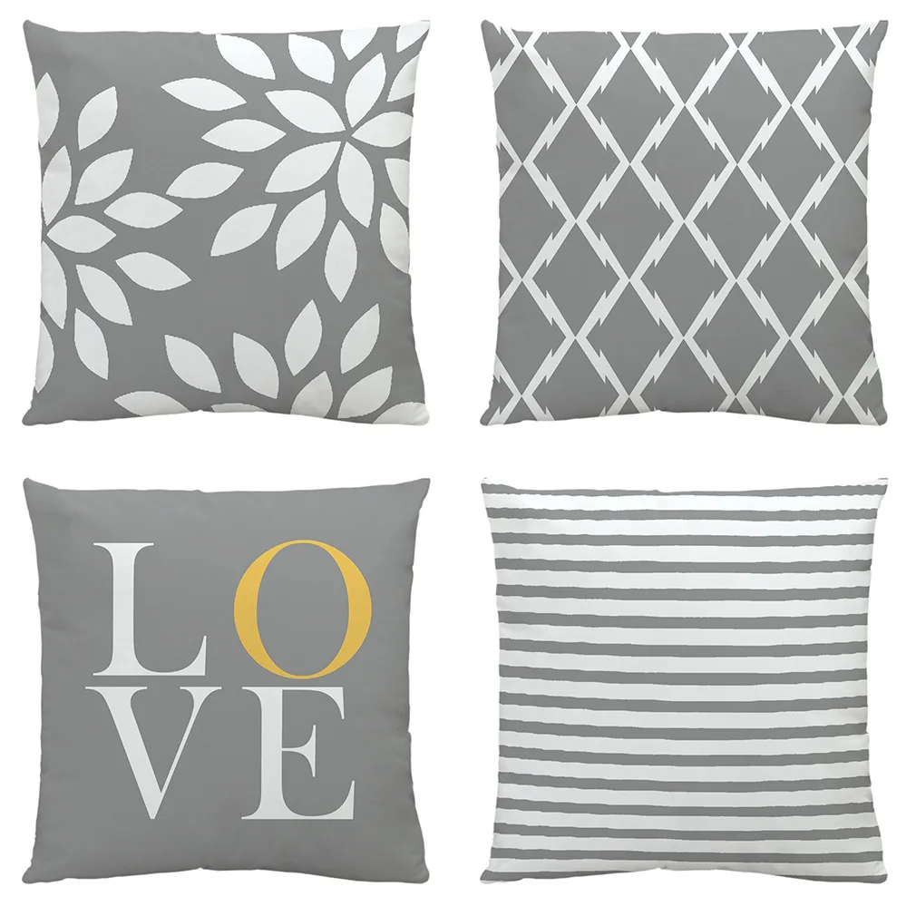 Wholesale Custom Luxury Modern Decor Home Decorative Sofa Set Covers Case Pillow Cover 18x18 50x50 custom cushion cover printing