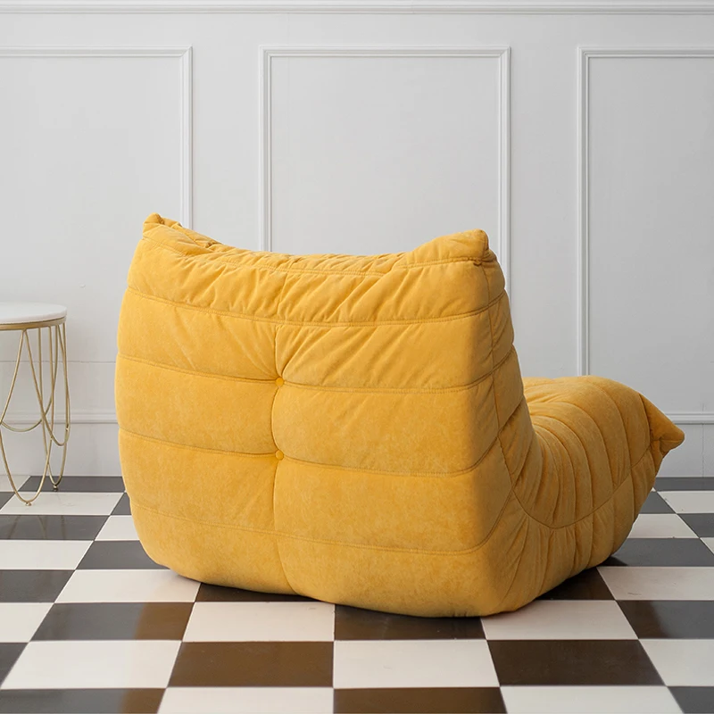 Modern minimalist living room caterpillar leisure recliner chair,can be combined light luxury lazy Togo sofa