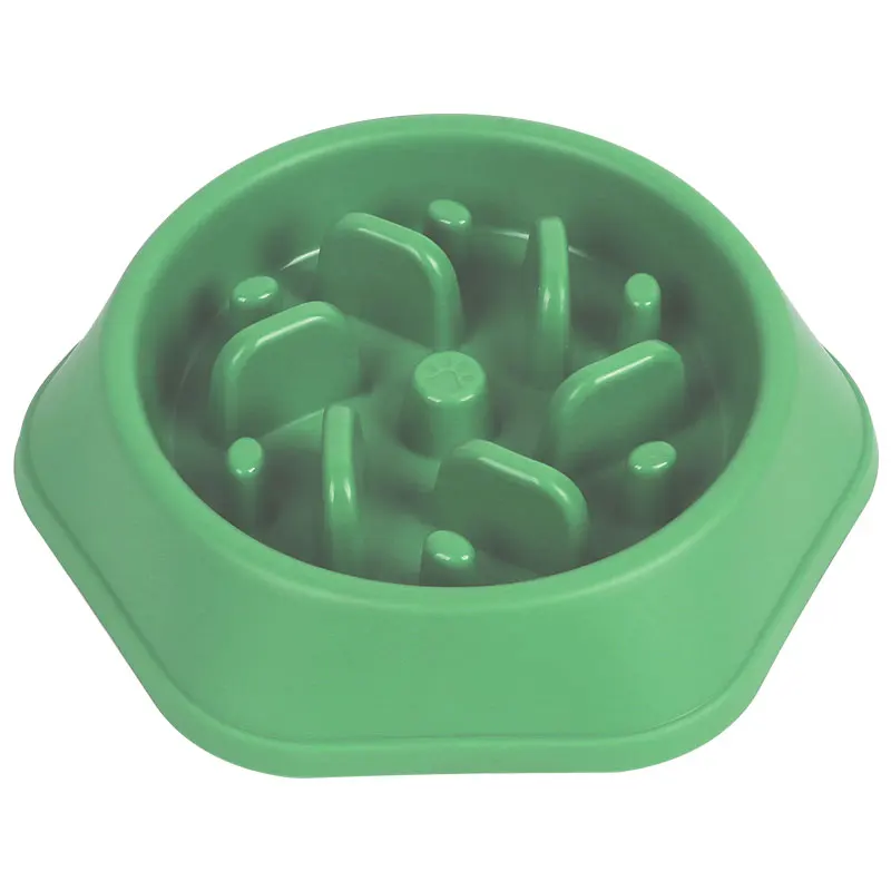 Бытовая круглая полипропиленовая Роскошная миска для домашних питомцев корма собак портативная под заказ медленные кормушки