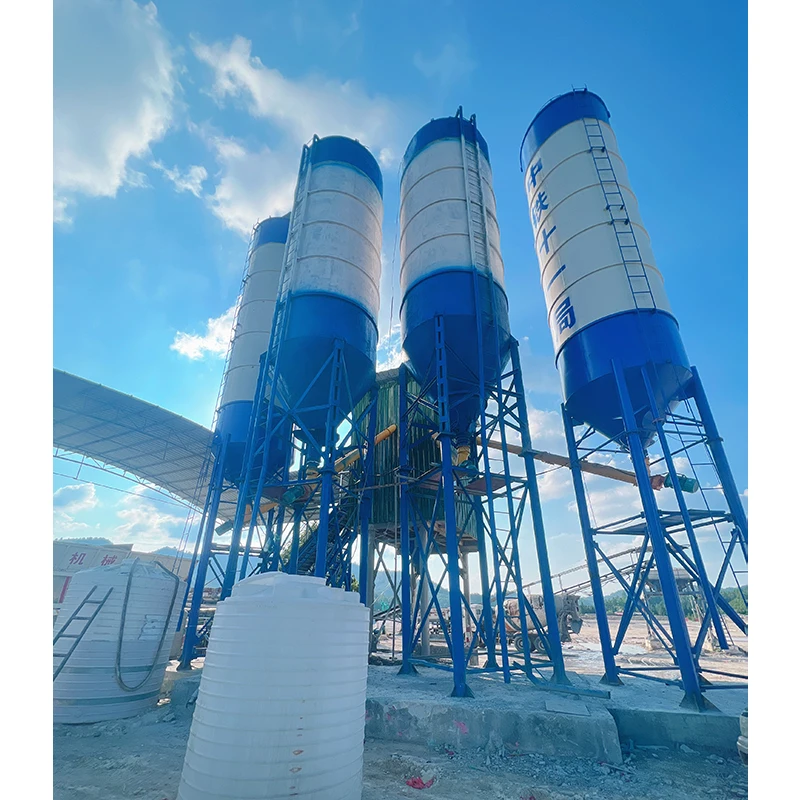 Construction Machinery Concrete Plant Stationary JS3000 Double Shaft Concrete Mixer HLS180 Stationary Concrete Batching Plant