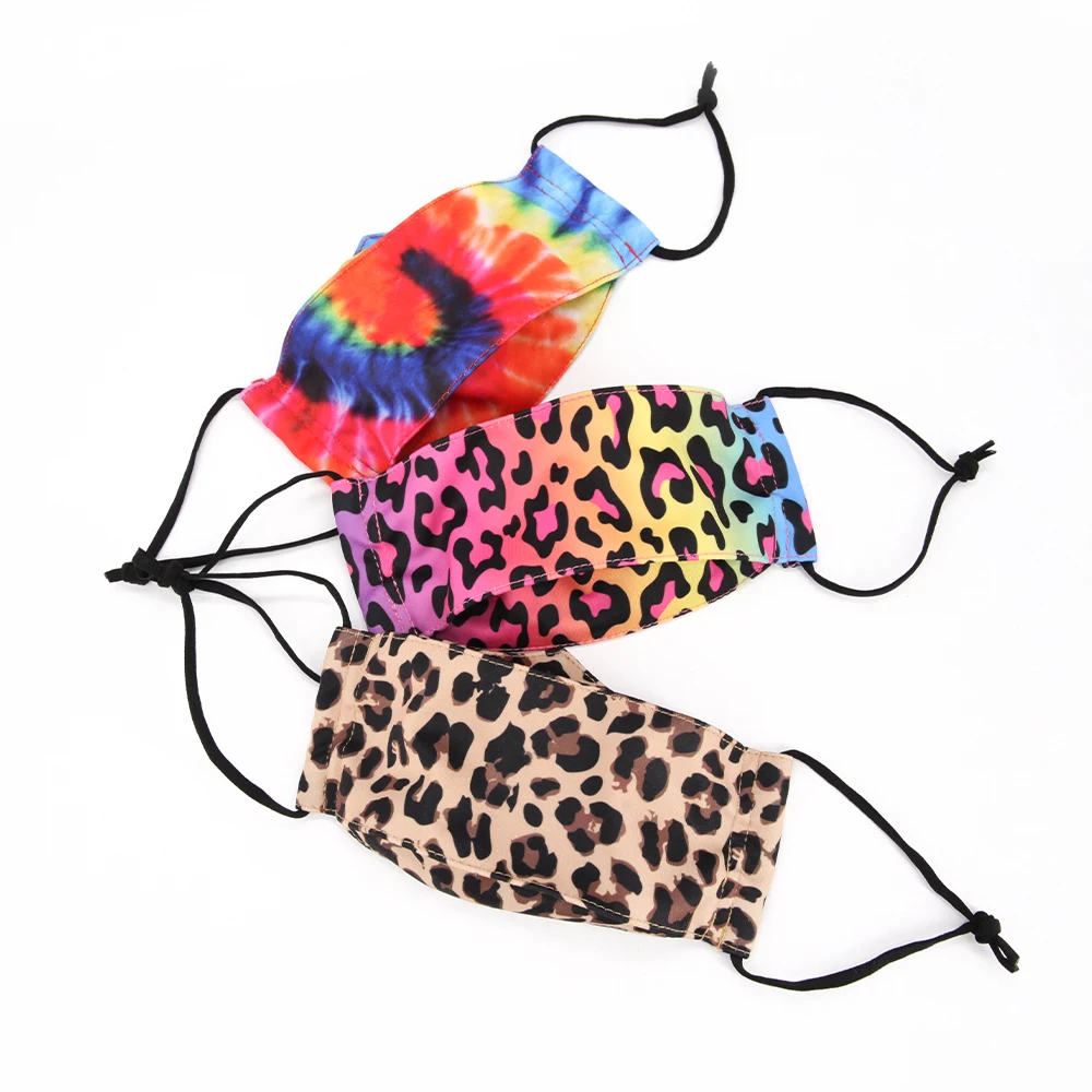 Fabric Cloth Custom Designer Logo Cotton Fashionable Washable Adjustable Breathable 3D Origami Facemask Face Mask with nose wire