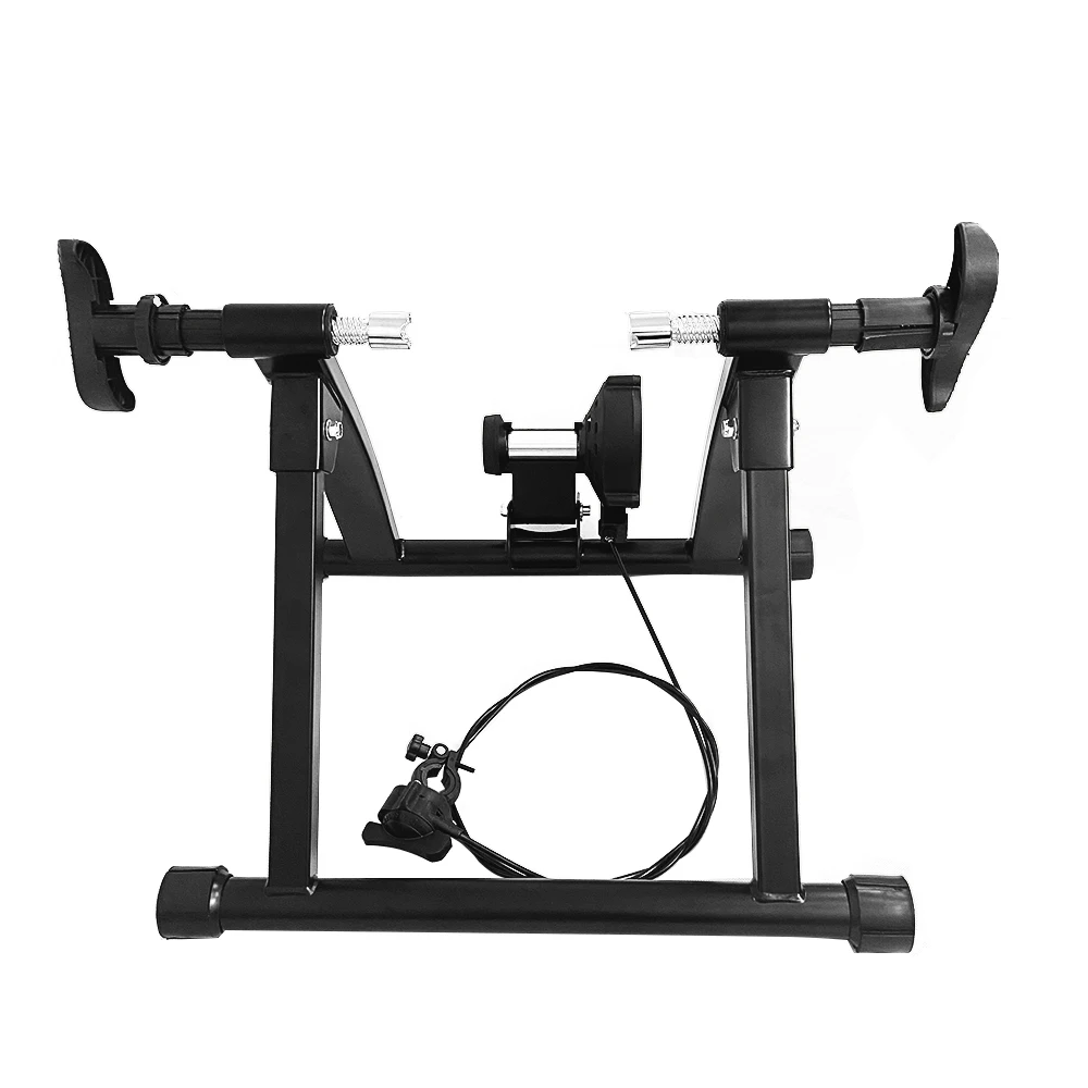Indoor Cycling Stand Exercise Fitness Noise Reduction Folding Magnetic Bicycle Trainer
