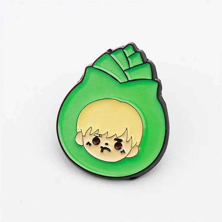 Hot - selling custom designed fruit cartoon cute label pin TV character print