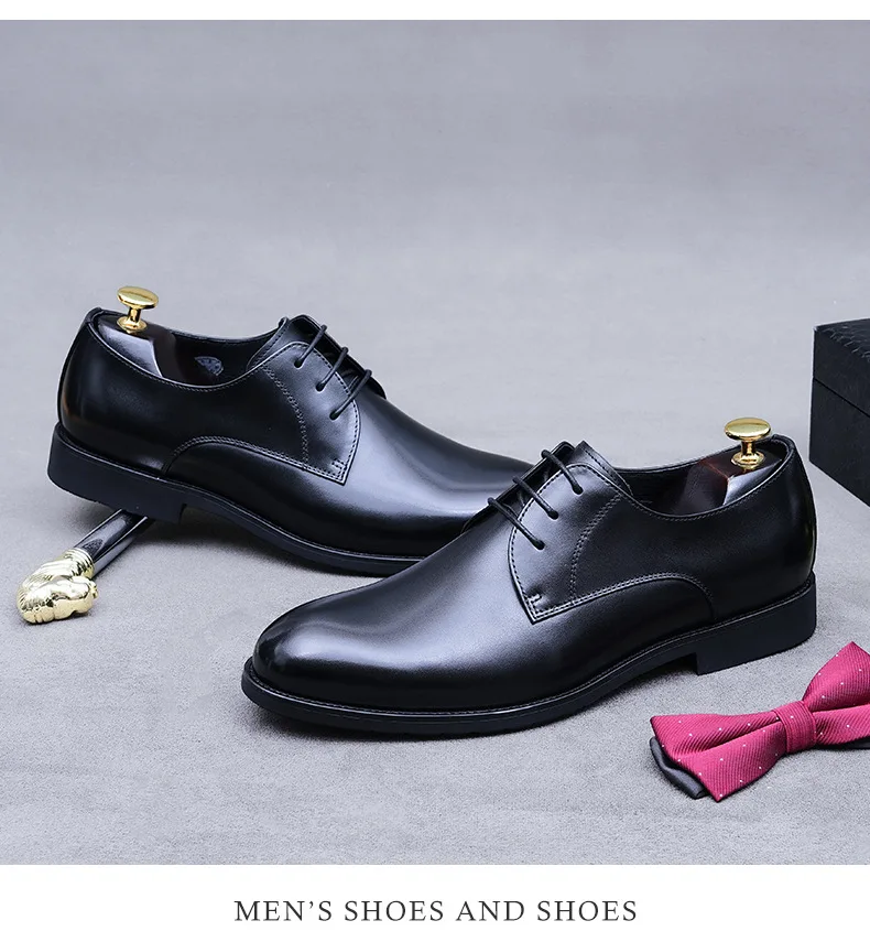 Мужские повседневные туфли в европейском стиле черные модные дизайнерские Роскошные из натуральной коровьей кожи на плоской подошве для мужчин