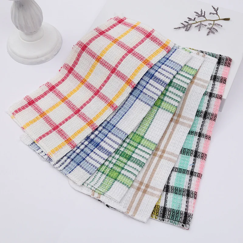 FF2661 Kitchen Dishwashing Cloths Absorbent Reusable Cleaning Towel Scrubbing Rag Microfiber Cleaning Cloth