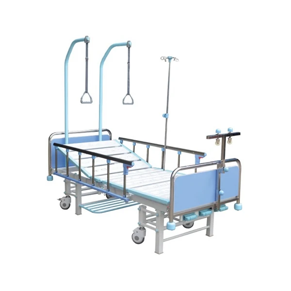 Electric lift cold-rolled steel plate hospital bed, Three Functions bed lifting mechanism china