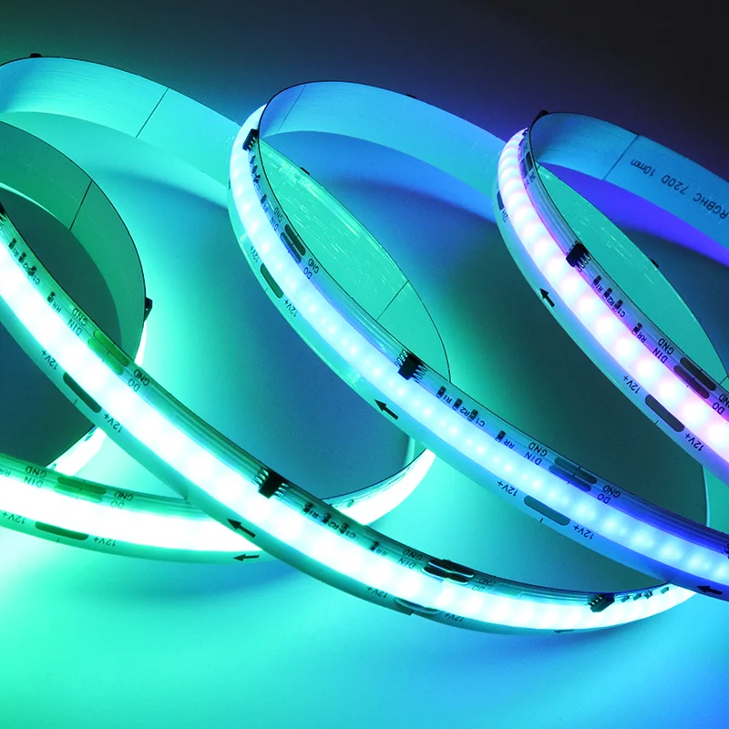 Banqcn Smart COB LED Strip Light RGB Dream Full Color DC12V 24V Copper Lights Rgbic Led Lighting and Circuitry Design Ip20