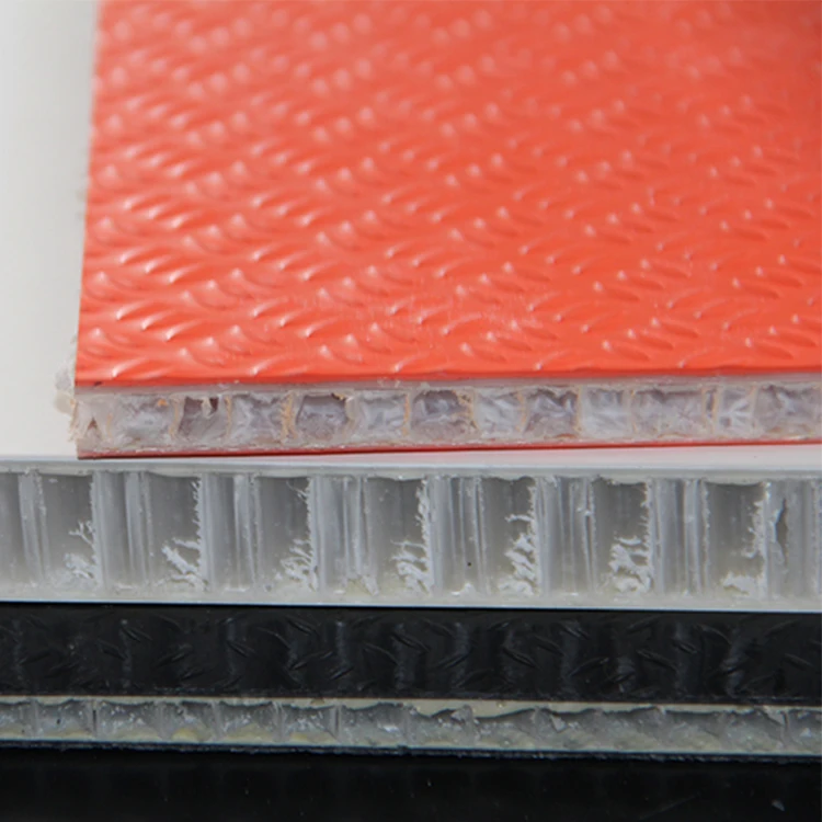 
FRP PP Honeycomb Sandwich Panels with Anti-Slip Surface Finish 