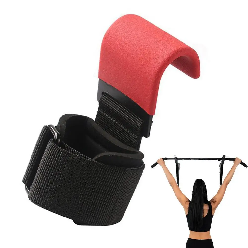 Gym Home Safety Hand Wrap Power Lifting Deadlift Pull Ups Wrist Support Straps with Hook