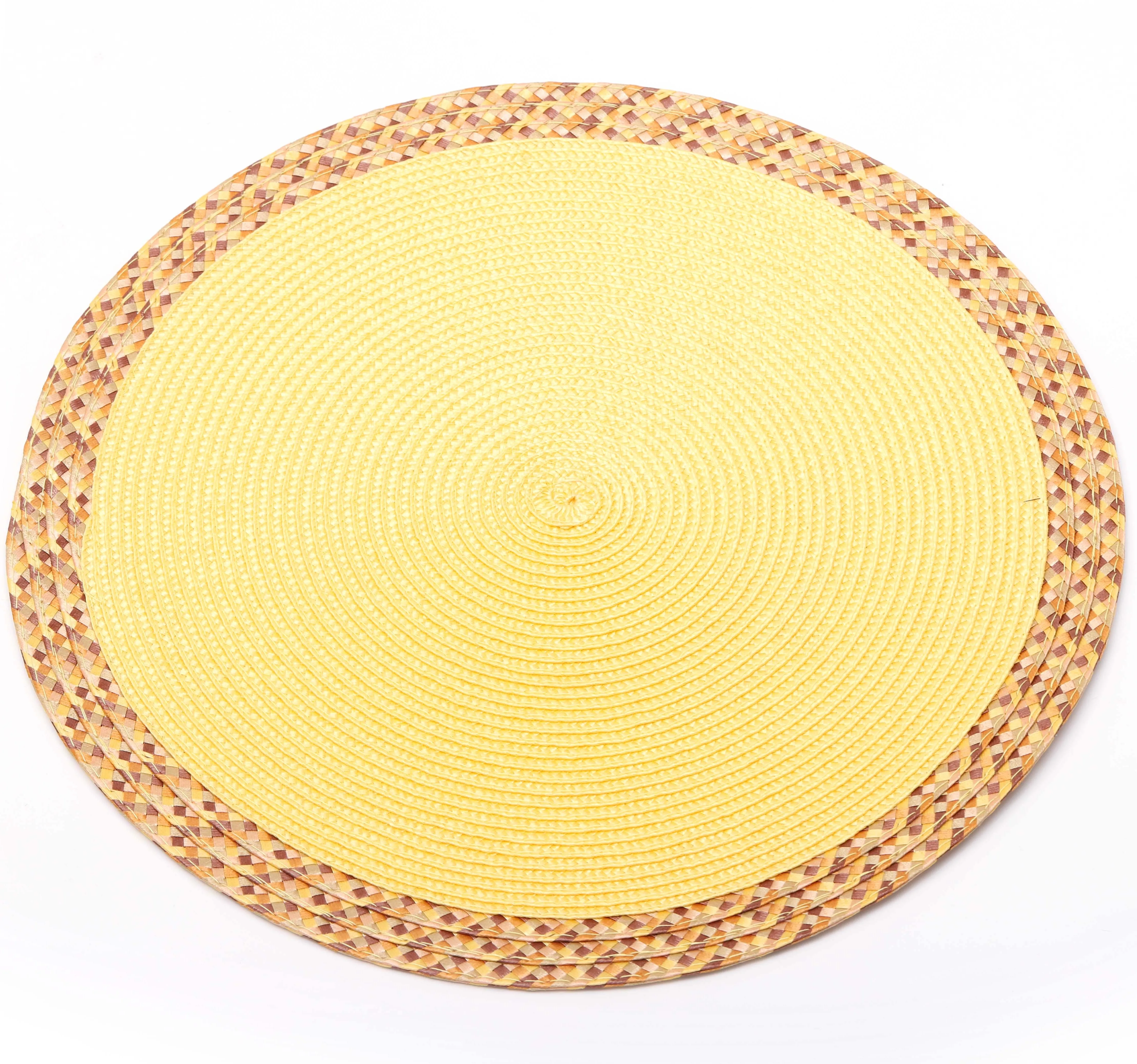 Chinese wholesale children dining tales mats sets woven pp placemat dining table decoration kids furnitures