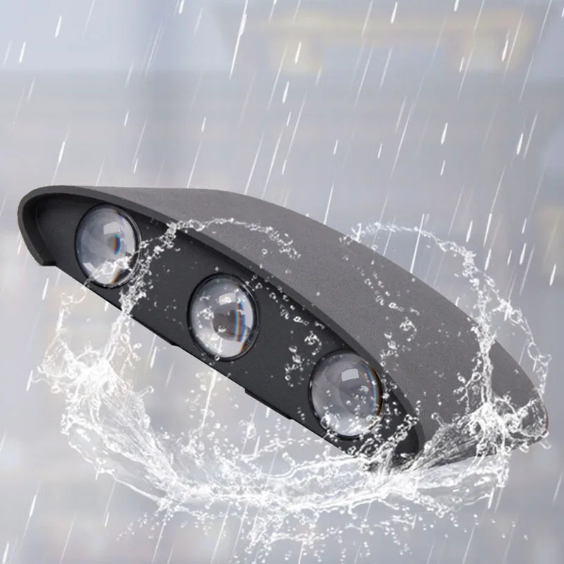 Ip65 Waterproof Lighting Modern Up Down Mounted Exterior Wall Bracket Light Led Solar Outdoor Wall Light For Home