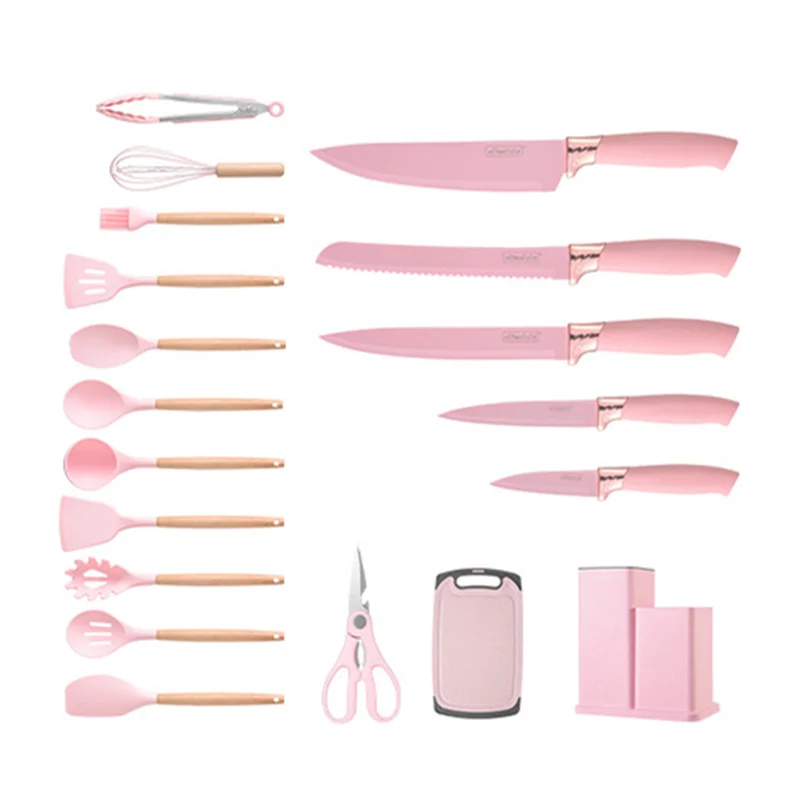 Elite Collection: Comprehensive, Versatile 19-Piece Knife & Kitchen Utensils Set