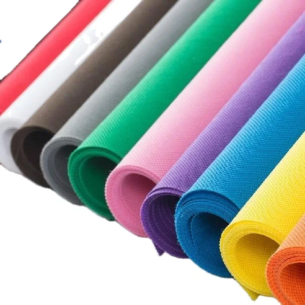 50gsm - 500gsm Plain Style Needle Punched Non Woven Fabric 100% Polyester Material Non-woven Punch Needle Cloth