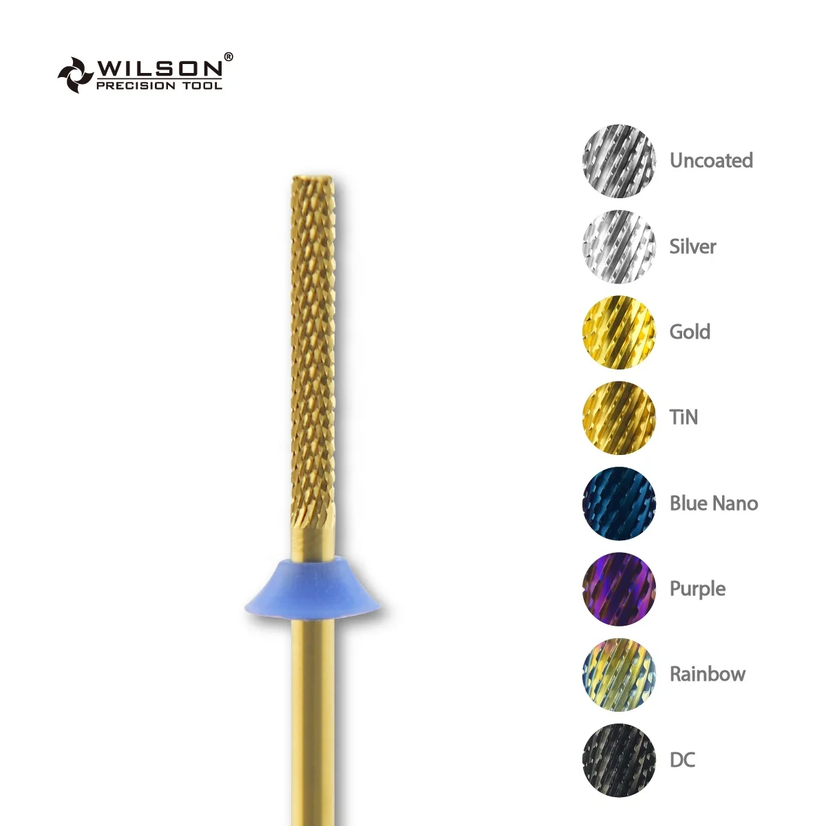 Long flute 2.3mm mini barrel(R cut)  TiN Coating  Best Selling Fast Armor Removal nail bur Durable carbide nail bit