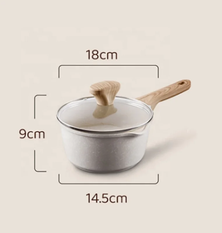 Многофункциональная кастрюля для соуса, маленькая кастрюля для супа, кастрюля для молока с двойным сливом, 18 см, 20 см