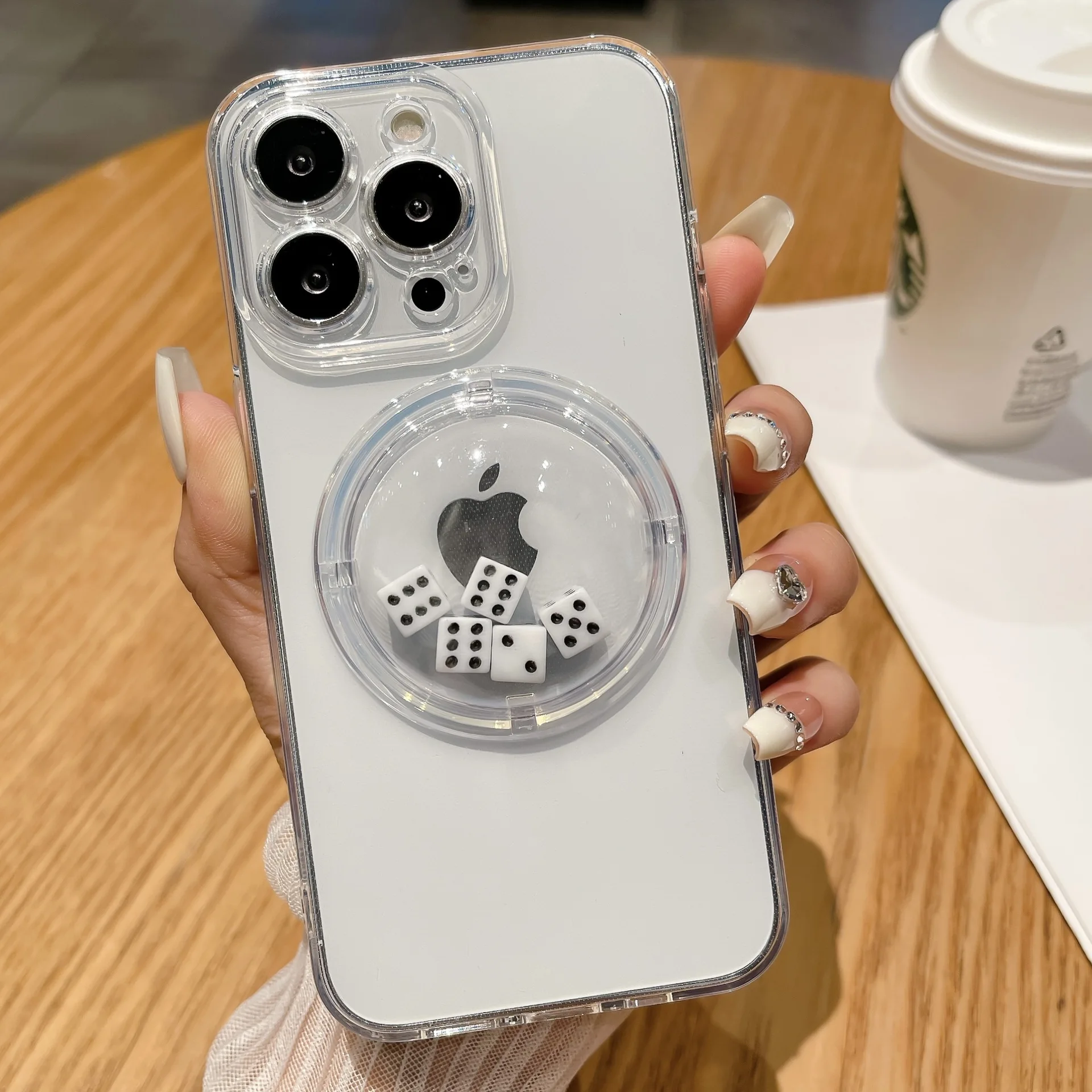 clear Phone case With Card Holder iphone Flip Wallet Transparent Slot 15 Pro Max 11 Black Magnetic Charger Plant Women