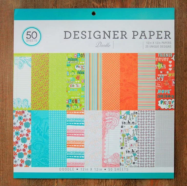 12IN  paper pad for scrapbook album