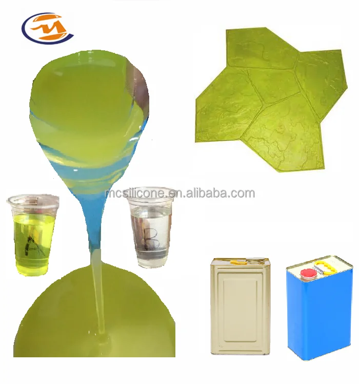 Декоративные формы для штамповки бетона, двухкомпонентный жидкий полиуретановый каучук для нанесения штампов