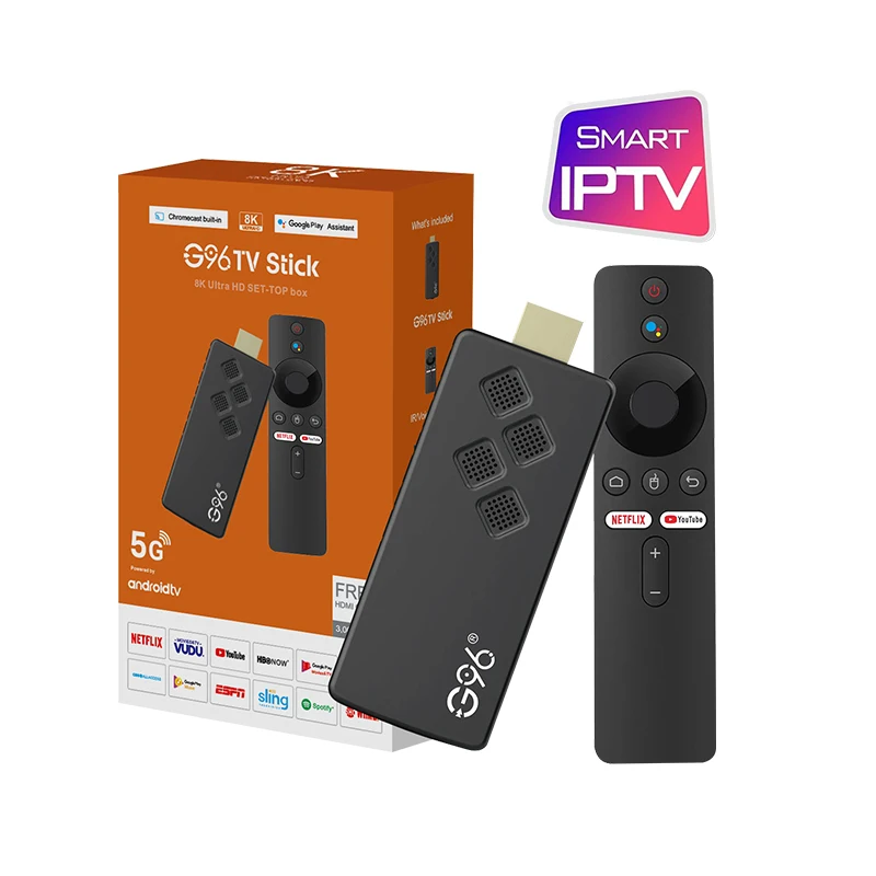 Custom TV Stick ATV Android 10 Dual Wifi  IPTV 4K Media Player HD MI Streaming Device TV Stick Android TV Stick