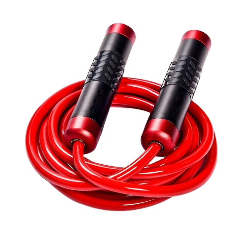 Высокоскоростной шариковый подшипник с ПВХ-покрытием, выдвижная высокоскоростная Скакалка для прыжков в свободном стиле