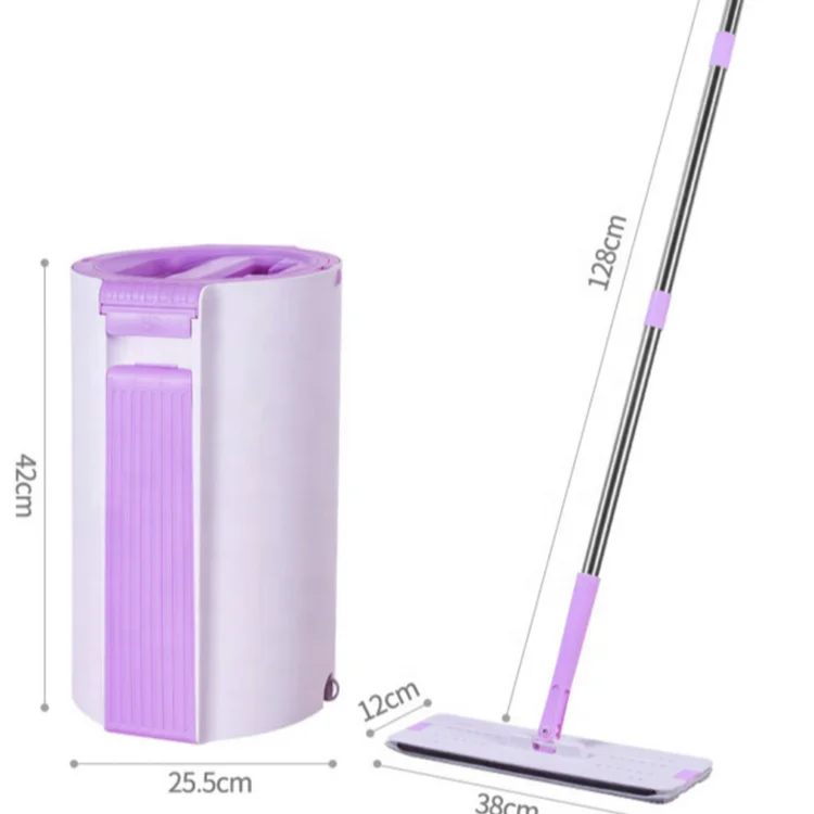 High quality  Household Hand Free Easy Use Magic Self washed with bucket Microfibre Fabric Lazy Flat Mop