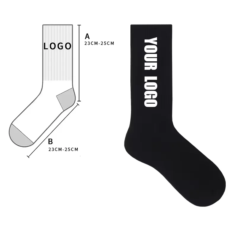Low MOQ high quality socks luxury socks crew socks