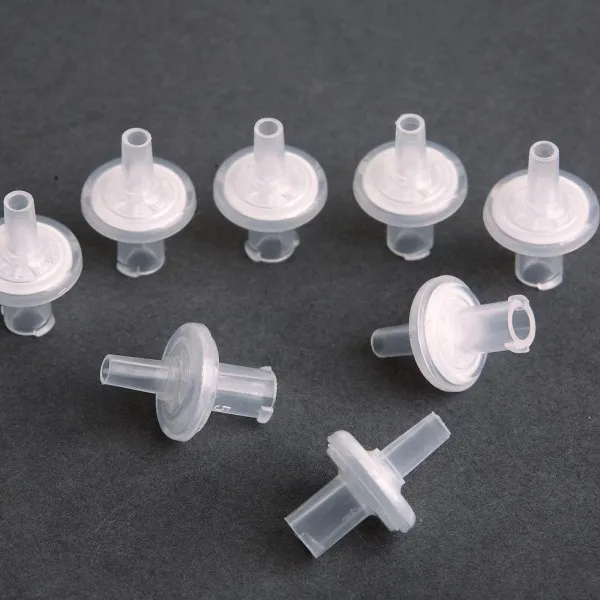 Diameter 20mm PTFE Syringe Filter 0.22um Gas Filter For Sterile Packing