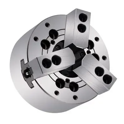 High-Performance 3 Jaw Open Center Power Chuck - Premium High-Speed Large Thru Hole Plain Back Chuck for CNC Machining