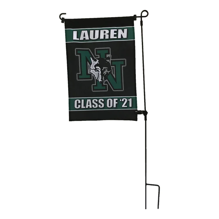 Flag Manufacturer Wholesale Custom Double Sided Sublimation Outdoor Yard Decoration Custom Blank Garden Flags with Pole
