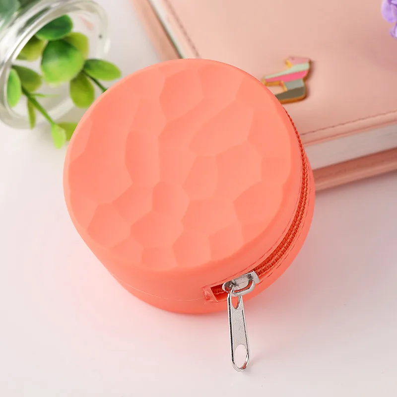 Wholesale Round Coin Bag Portable Waterproof Silicone Change Purse for Kids and Girls