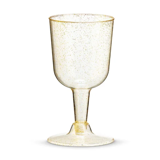 
ps glitter disposable plastic wine glass for party and wedding 