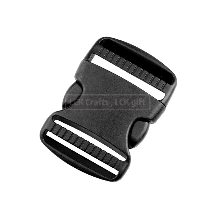Dual Adjustable Buckle Clip Fastener 2 Inch Dual Adjustable 50mm Side Release Buckle Plastic