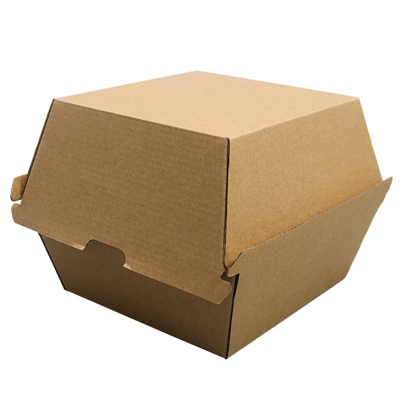 packing delivery container paper hot food boxes,brown paper box for fast food grade supplement