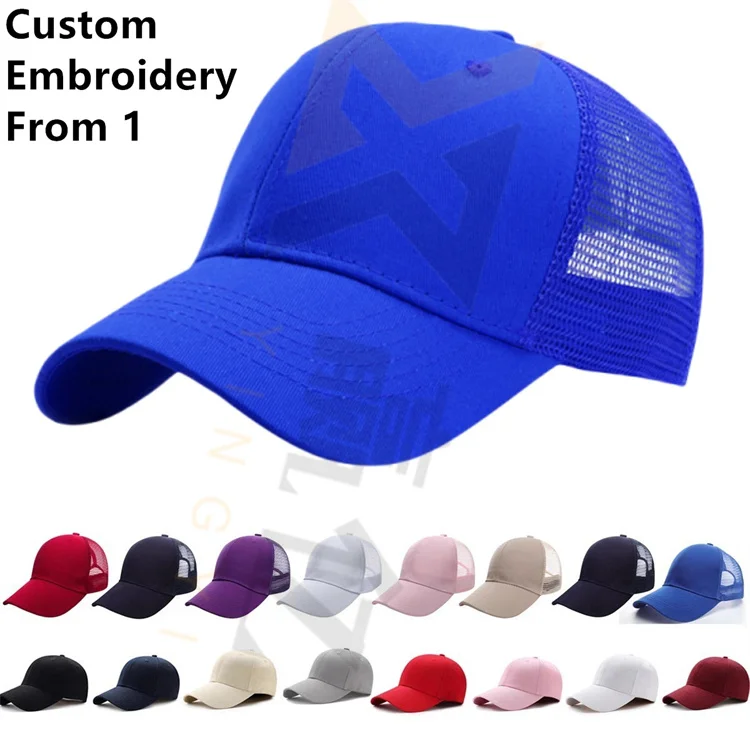 2024 New Arrivals Fashion Embroidery Anime Baseball Cap With Mesh Foam Hat Trucker Cap Custom Logo