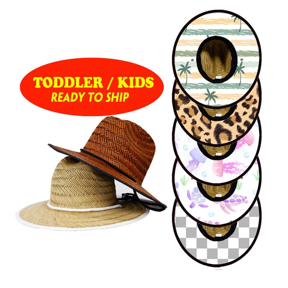 Детская соломенная шляпа с широкими полями