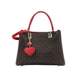 Big Capacity Adjustable Strap Shoulder  Handle Bag Business Office Lady Leather Handbags Flower Vase Females Handbag