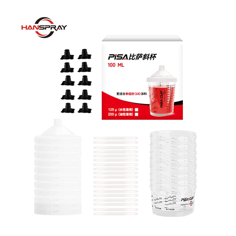 Widely Used pistola pintura automotriz spray gun cup plastic cup hvlp spray gun painting gun cars paint mixing cups