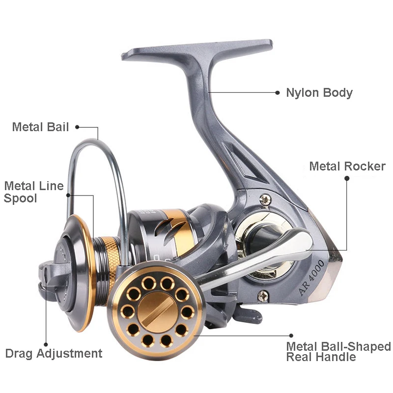 wholesale custom logo total metal offshore saltwater sea 7000 spinning fishing reel