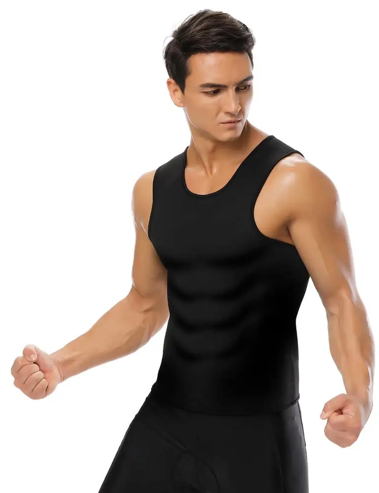 
On Sale Neoprene Slimming Vest Sweat Sauna Suits Gym Mens Weight Loss Shapewear Sport Wearing Bodyshaper For Male 
