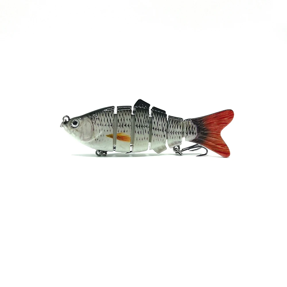 Multi-Jointed Plastic Hard Lure Top Water Lifelike Swim Baits for Freshwater and Saltwater Fishing Lake River Position