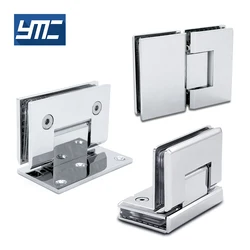 Brass High Strength Hinge Used For Shower Room Glass Bathroom Handle Hardware Glass Door Hinges