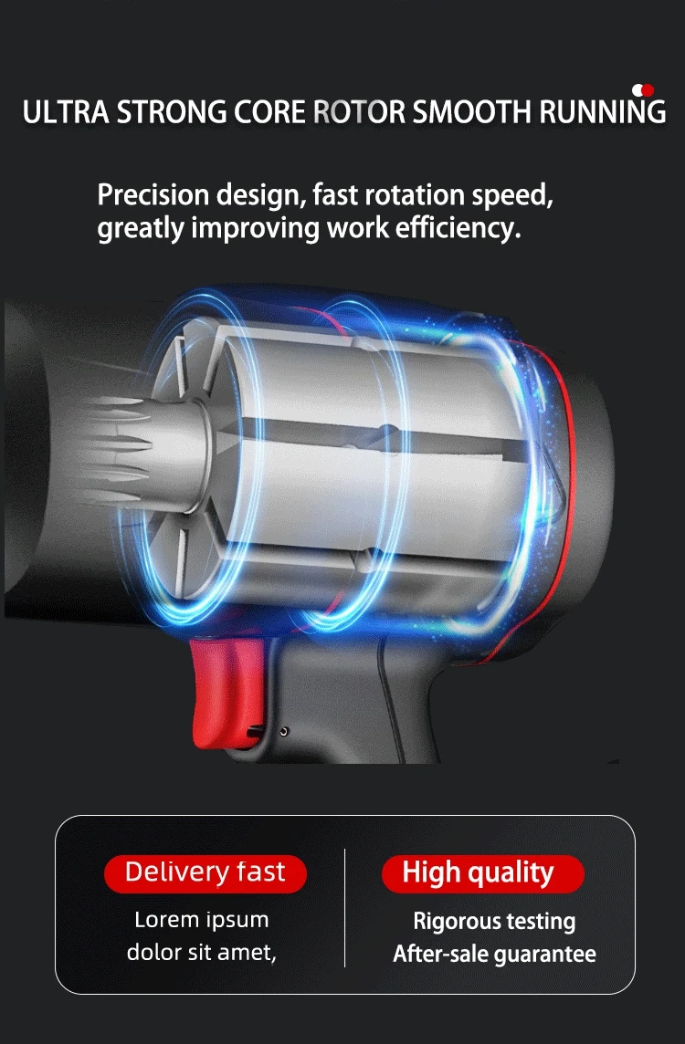 Profession Air Tool High Torque 1/2 Inch Small Pneumatic Air Impact Wrench Twin Hammer