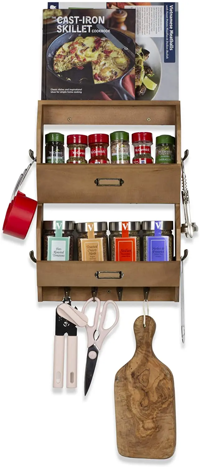 Custom Entryway Decorative Letter Shelf Wooden Key and Mail Rack Wall Mounted Hanger