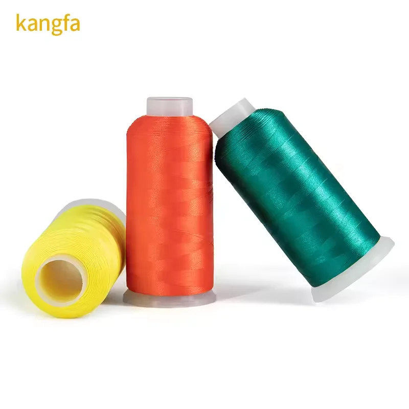 100% Trilobal Polyester Embroidery Thread Rayon Embroidery Thread Silk Sewing Thread