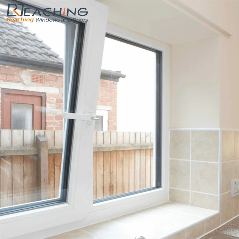 Best Sale American UPVC Tilt And Turn Windows With Double Tempered Clear/Tinted Glass for Villa/Hotel/Office